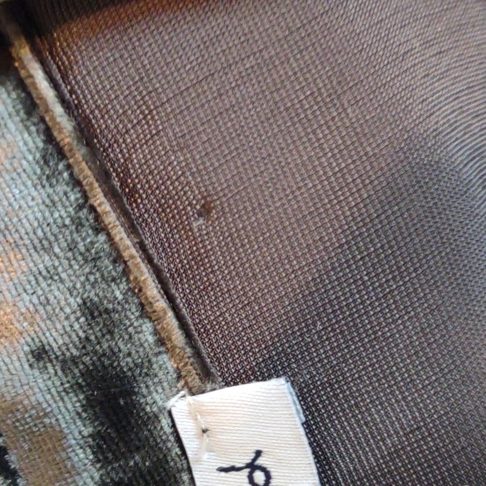 Splendid Velvet Button Down Shirt Brown Long Sleeve Pocket Top RT0340Z Large - Picture 7 of 8